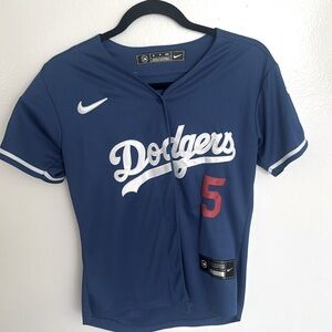 Dodger jersey number five size small 2020 championship